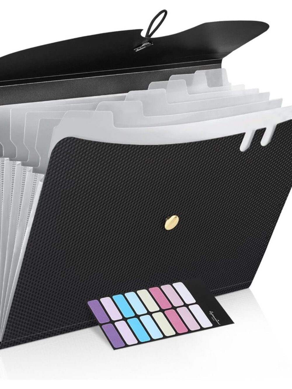 7 Pocket Accordion File Organizer, Premium Expanding File Folder